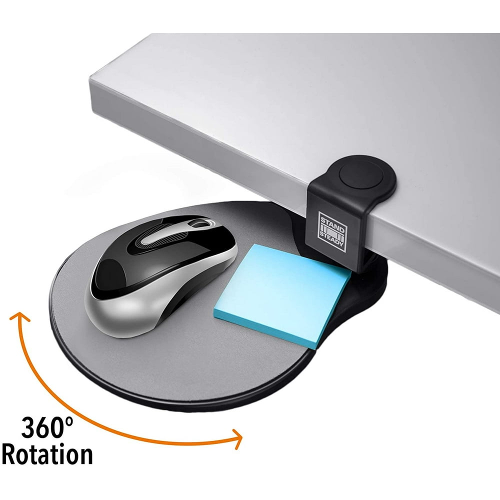 Original Desk Potato Mouse Pad Clamp On Mouse Tray & UnderDesk Shelf