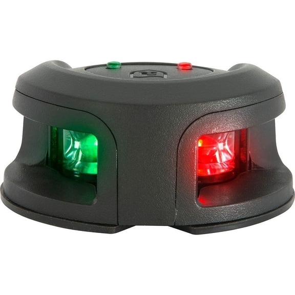1 PC-Attwood Lightarmor Bow Mount Navigation Light - Composite Black - Bi-Color - 2nm