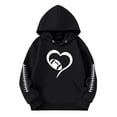 thumbnail image 4 of Mrzhqd Toddler Girls Sweatshirts Hoodie Long Sleeve Soft Sweatshirt Graphic Hoody Kids Cute Pullovers Top Clothes For Girls Black Size 3-4 Years, 4 of 4