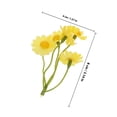 thumbnail image 2 of OUNONA 20Pcs Silk Faux Daisy Flowers Artificial Stems for Realistic Vase and Garden Decoration, 2 of 6