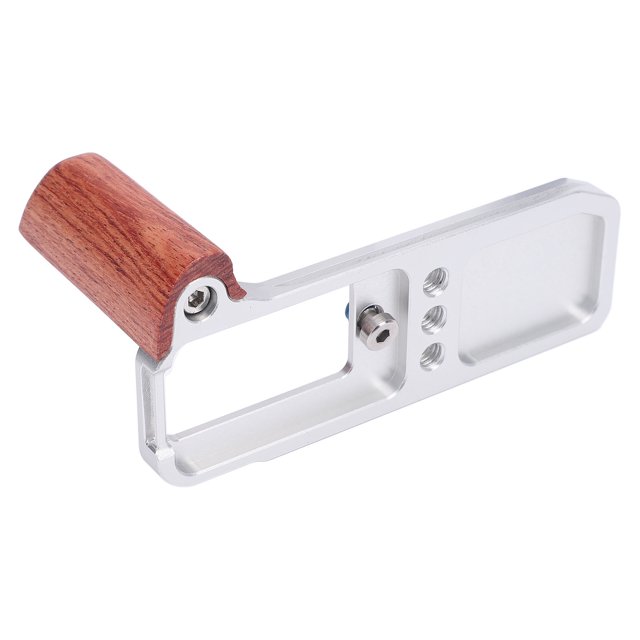 Poignée en Forme de L pour X Caméra Plaque de Libération Rapide Alliage d'Aluminium Bois Trou Fileté 1/4 Pouce Poignée en Forme de L pour X M5