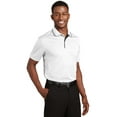 thumbnail image 4 of Sport-Tek Dri Mesh Polo with Tipped Collar and Piping-S (White/Black), 4 of 6
