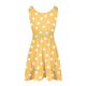 thumbnail image 4 of mfyjkho Vestidos de verano para mujer, Vestido mini plisado sin mangas con cuello redondo y estampado de colores para mujer Vestidos de fiesta para mujer s, 4 of 5