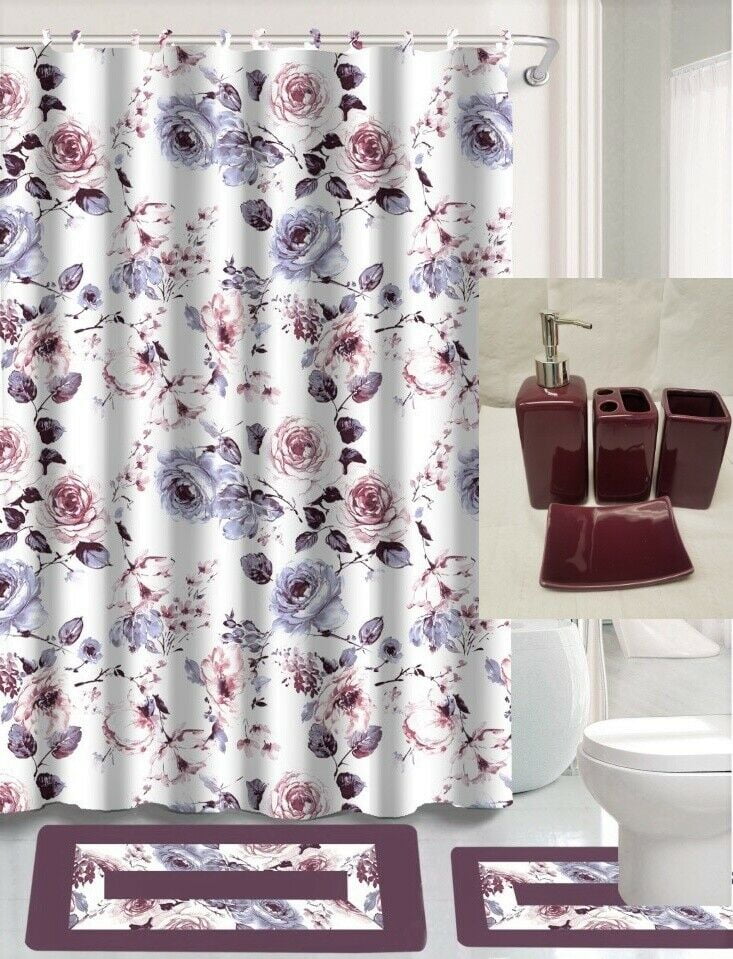 Lv Luxury Type 62 Shower Curtain Waterproof Luxury Bathroom Mat Set Luxury  Brand Shower Curtain Luxury Window Curtains - Tagotee