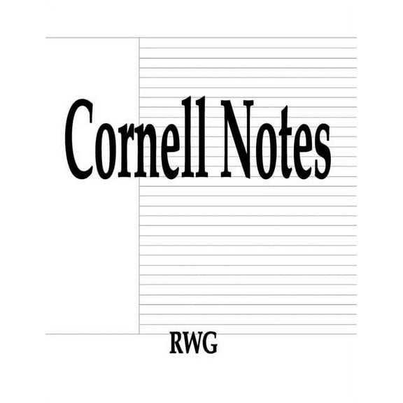 Cornell Notes: 200 Pages 8.5" X 11", (Paperback)