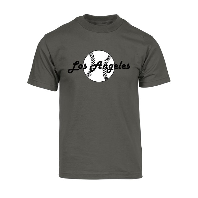 Gravity Threads Mens Los Angeles Baseball Short-Sleeve T-Shirt - Dark Grey - M