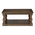 thumbnail image 4 of Progressive Furniture Wynton Wood Square Cocktail Table Cognac Brown, 4 of 4