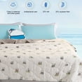 thumbnail image 4 of Qocolhg Cute Summer Quilt Bedding Modern Air Conditioner Quilt for Kids, Cotton Breathable Comforter Print Floral Quilts Bedspread, Cooling Blankets for Hot Sleepers, 39x59 inch, Coffee, 4 of 6