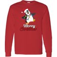thumbnail image 3 of Inktastic Merry Christmas Penguin Long Sleeve T-Shirt, 3 of 5
