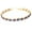 Gold, variant on Womens Elegant Bracelet with Created Blue Oval Stones
