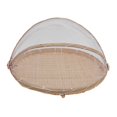 thumbnail image 2 of Baoblaze Bamboo Wicker Basket Fruit Tray Mesh Food Cover for Picnic Fruits Vegetables 35cmx35cmx16cm, 2 of 8