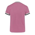 thumbnail image 7 of Kojanyu Men's V-Neck Short Sleeve Shirts Contrast Trim Ringer Tees 2026 Casual Summer Tops Plus Size S-3XL, 7 of 7
