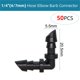 thumbnail image 1 of 1/4'' Hose Drip Irrigation Support Stakes C Shape Hook 4/7mm Pipe Fixed Stem Holder Garden Watering Dripper Sprinkler Bracket He Qiyong unisex, 1 of 2