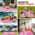 thumbnail image 3 of Pink Ribbon Outdoor Rug 3x5 Ft, Non Slip Washable Area Rug, Breast Cancer Awareness String Symbol Patio Rugs Carpet Runner, Large Floor Mat for Indoor/Outdoor Deck Porch Camping, 3 of 8