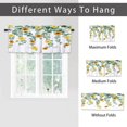 thumbnail image 4 of Vintage Eucalyptus Leaves Blackout Curtain Valances,Rustic Farmhouse Green Leaves Floral Sunflower Window Treatments Valances for Kitchen Living Bathroom,54"x18"in（1Pcs）, 4 of 4