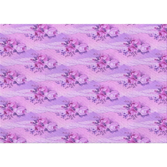 Ahgly Company Indoor Rectangle Patterned Blossom Pink Area Rugs, 6' x 9'