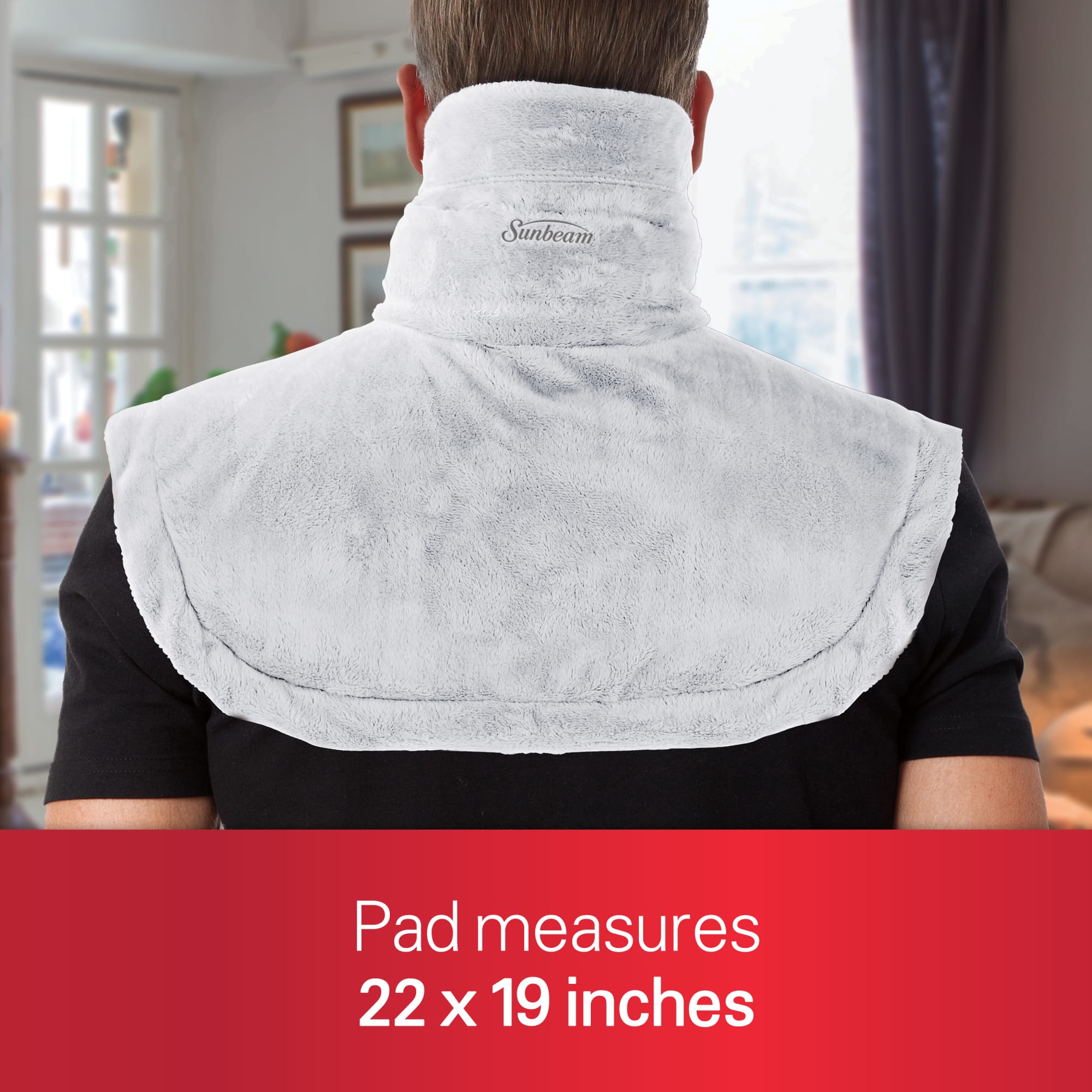 Sunbeam Renue Neck Heat Therapy Wrap, Grey photo 5