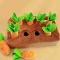 thumbnail image 4 of SugarBloom Pet Plush Chew Toys for Dogs - Interactive IQ Training Puzzle Toy, Carrot Pulling Educational Toy for Small Medium Dogs,Orange, 4 of 9