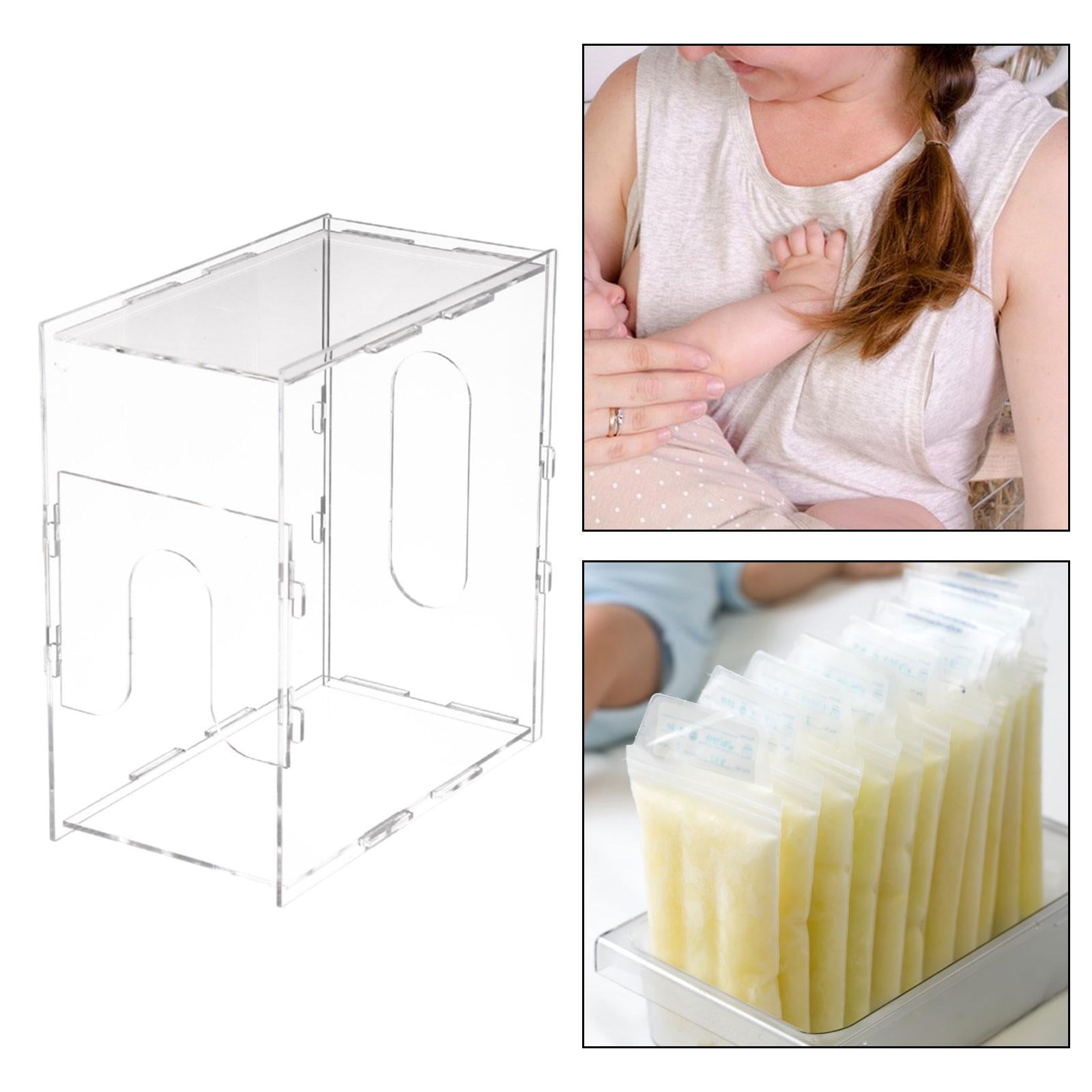 LeeQinersw Breast Milk Bag Organizer Chill Breastmilk Storage Box Bin Durable Dairy Storage