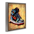 thumbnail image 2 of Stupell Industries Contemporary Sporty Sneaker Drips Gray Floating Frame Canvas Art, 25 x 25, by Creative Studio, 2 of 8