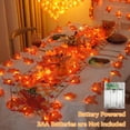 thumbnail image 2 of Guirnalda otoñal YEGUO para decoración de otoño, 6 unidades, 60 pies y 120 pulgadas, iluminada por LED, 2 of 8