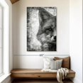thumbnail image 2 of Elephant Stock Fox Face Black And White Wall Art - Vertical Canvas Wall Art - Living Room Wall Decor - Animal Canvas - Gray And Black Decor - 32" x 48", 2 of 8