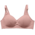 thumbnail image 4 of Maternity Nursing Bra Seamless Comfort Wireless Front Closure Plus Size Support For Breastfeeding Casual Holiday Wear, 40, Watermelon Red, 4 of 4