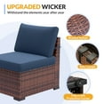 thumbnail image 4 of ELPOSUN 5 Pieces Patio Furniture Set, Outdoor Furniture Sectional Rattan Sofa for Backyard Garden Navy, 4 of 5