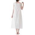thumbnail image 3 of Women 100% Cotton Long Slips Full Slips For Under Dress Lace Chemise Camisoles Slip Dress Petticoat, 3 of 6