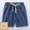 Blue, variant on Tuosodrolic Boys Girls Summer Beach Shorts Drawstring Linen Shorts Casual Loose Shorts Comfy Vacation Shorts Size 2-7T