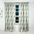 thumbnail image 2 of Designart 'Geometrical Abstract Retro Minimal Pattern I' Mid-Century Modern Curtain Panel, 2 of 5