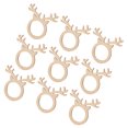 thumbnail image 3 of CIMAXIC 30 Pcs Wood Christmas Antlers Shaped Napkin Rings Dinning Table Setting,3.82"X3.74"X0.04", 3 of 4