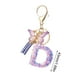 thumbnail image 2 of Llavero de moda con 26 letras y borlas de mariposa, elegante y multifuncional., 2 of 5
