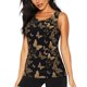 thumbnail image 1 of Fotbe Modern Golden Butterfly Blusas Sin Mangas para Mujer – Estilo Casual, Corte Suelto, Slim-Fit, Cuello Redondo Deportivo, Tops de Verano para Gimnasio y Yoga-Medium, 1 of 7