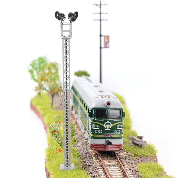FESTFENDS Scale Lamp for DIY Sand Table Decor Train Accessory for Miniature House Landscapes