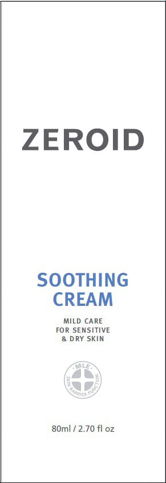 ZEROID Soothing Cream | Professional Care | K-Beauty | Soothing | Calming | 2.7 Fl Oz (80ml)