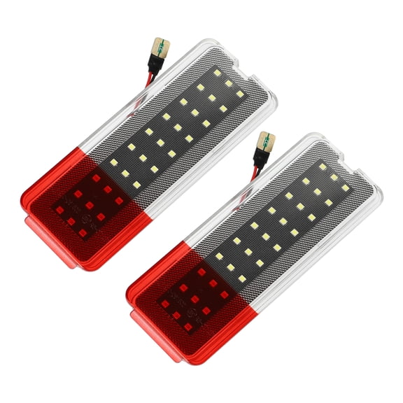 1 Pair Door Light LED Door Reflector Warning Light F81Z-2523820-AA for Ford Excursion White Red LED