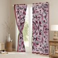 thumbnail image 3 of Homewish Bohemian Mandala Black Out Curtains For Female Teens Girls,Traditional Floral Flower Curtains Pack of 2 (42x63 Each),Retro Vintage Bedroom Curtains,Breathable Home Decor, 3 of 6