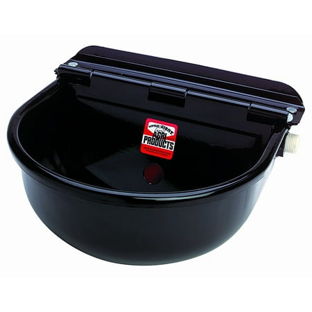 Little Giant Epoxy-Coated Steel Automatic Stock Waterer, Black, All-purpose automatic stock waterer for horses, cattle and other outside animals By