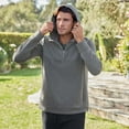 thumbnail image 6 of Jockey Men's EVERACTIVE Mixed Media 1/2 Zip Hoodie, 6 of 8