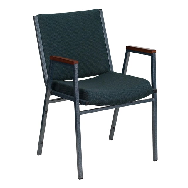 Bowery Hill Fauteuil d'Appoint Empilable Polyvalent en Tissu/métal Vert