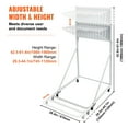 thumbnail image 3 of VEVOR Support de Rangement pour Plan Mobile avec 12 Supports Pivotants 240 lbs, 3 of 9