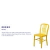 thumbnail image 4 of BizChair Commercial Grade Yellow Metal Indoor-Outdoor Chair, 4 of 12