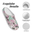 thumbnail image 5 of Xecao West Cowgirl Disco Print Cotton Slippers Fuzzy Warm Cozy Slippers Non Slip House Slippers For Indoor Outdoor Cotton Slippers House Slippers-13, 5 of 7