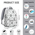 thumbnail image 6 of Pawprints Argyle Backpack for School,Cute School Bag,Schoolbag with Adjustable Shoulder Straps & Padded Back,15.3"x11"x7.1".﻿, 6 of 6