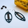 thumbnail image 6 of Mall of Style - Football Earrings Women - Football Jewelry - Football Accessories (Juniper Green), 6 of 8