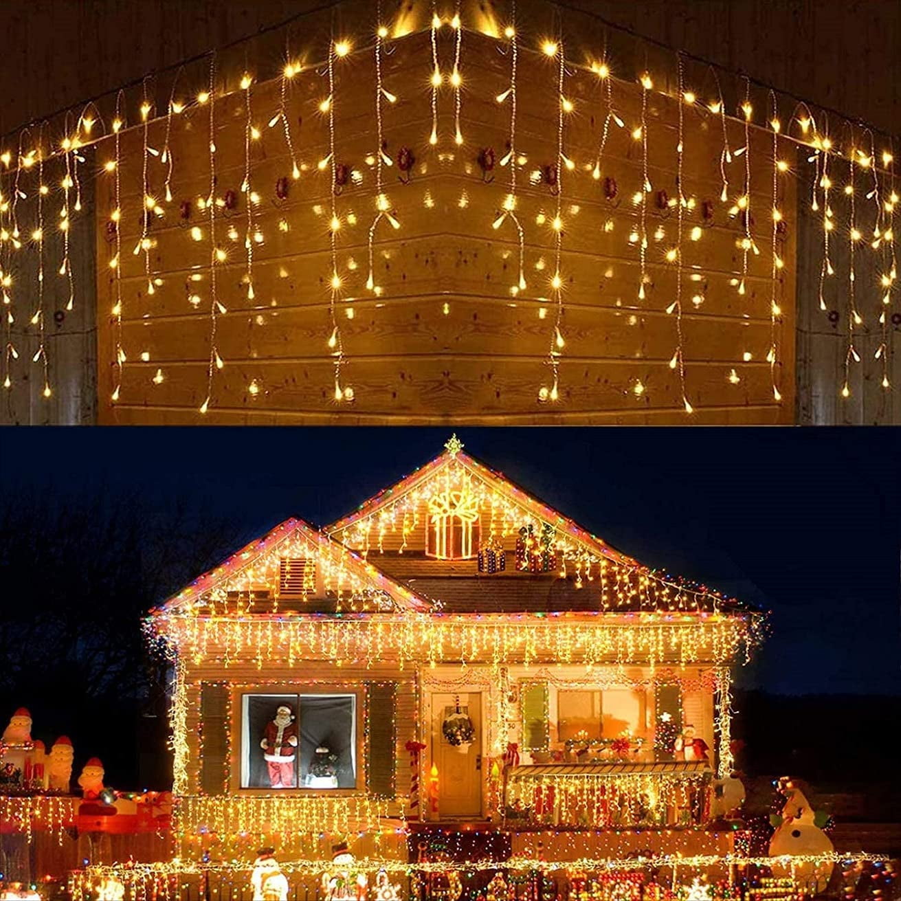 Fairy Curtain Lights USB Plug in, 9.8 x 9.8 ft Curtain of String Lights  with Remote, 300 LED Indoor Outdoor Decorative Christmas Twinkle Lights for  Bedroom, Patio, Party Wedding Backdrop - Walmart.com