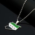 thumbnail image 2 of ORUYROP Stainless Steel Syria Map Flag Pendant Necklaces Syrians Jewelry, 2 of 2