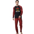 thumbnail image 2 of Penkiiy Christmas Pajamas for Family Matching Pjs Set, Red Plaid Reindeer Holiday Xmas Pajamas for Women Men Kids Red XL, 2 of 5
