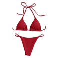 thumbnail image 1 of Traje baño triangular para mujer, trajes baño piezas, top halter, 1 of 5